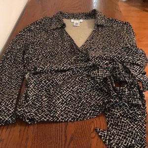 Talbots wrap blouse.